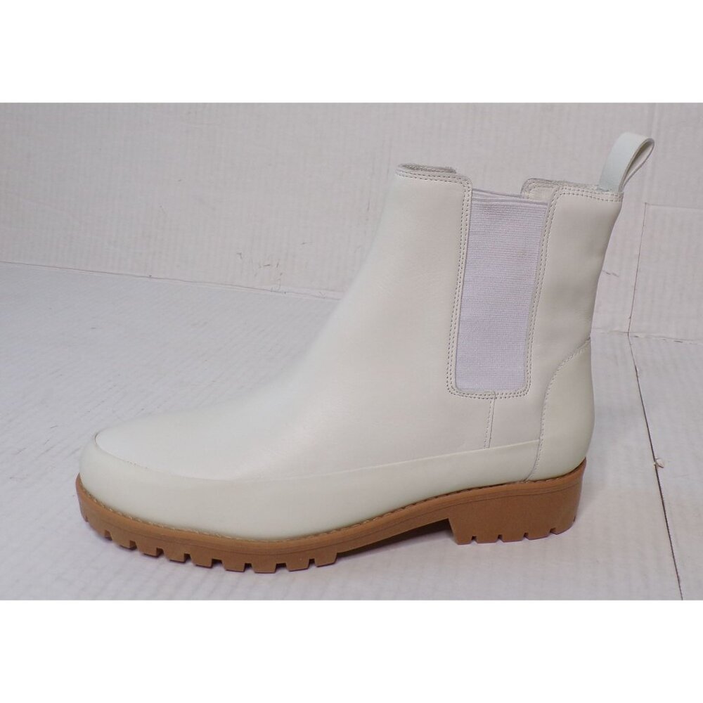 🆕 REBECCA ALLEN All Weather Chelsea Boot 8 Off-White - Picture 10 of 15